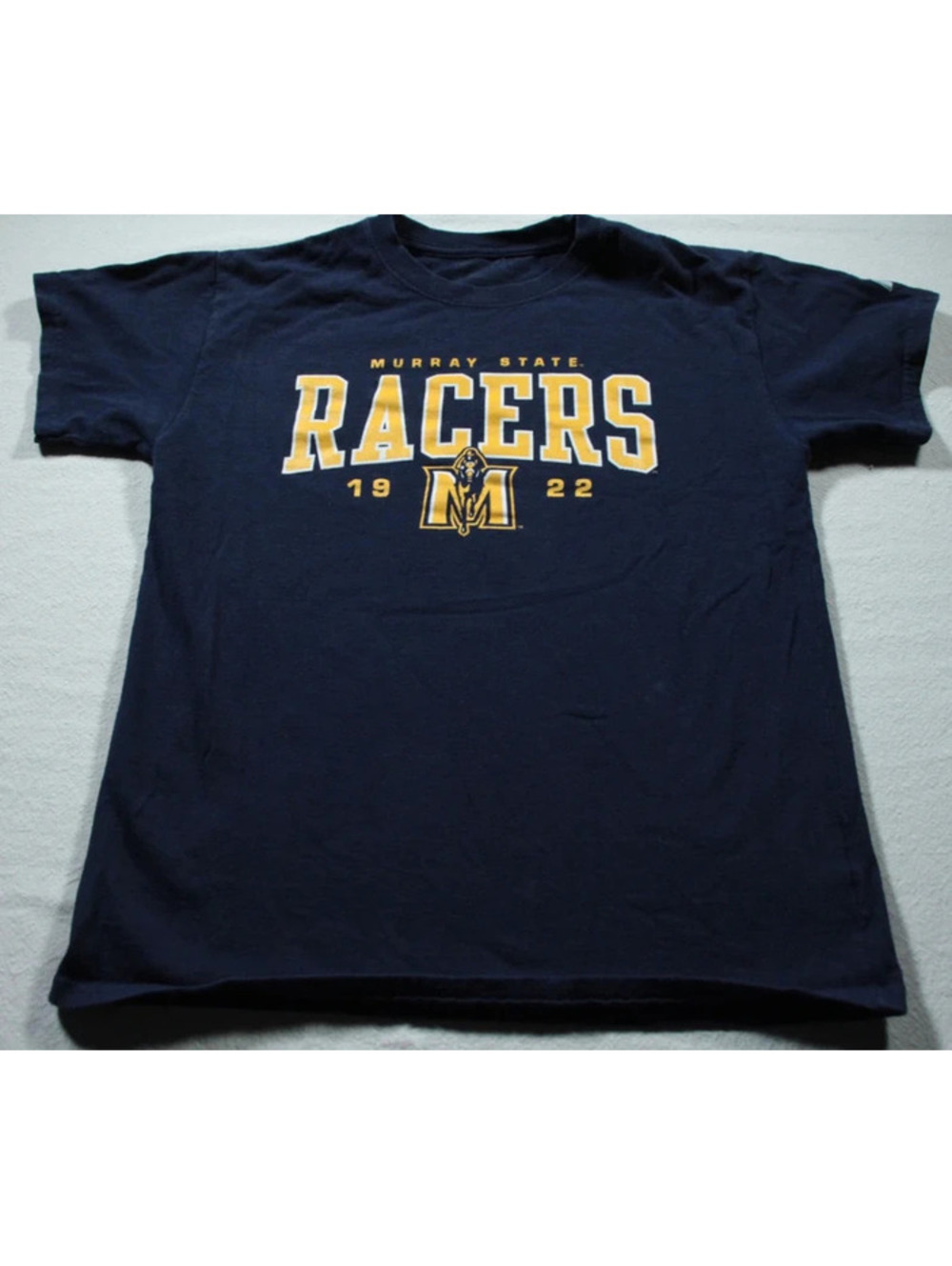 Murray State Racers Youth T-Shirt L Blue Shirt Russell Athletic